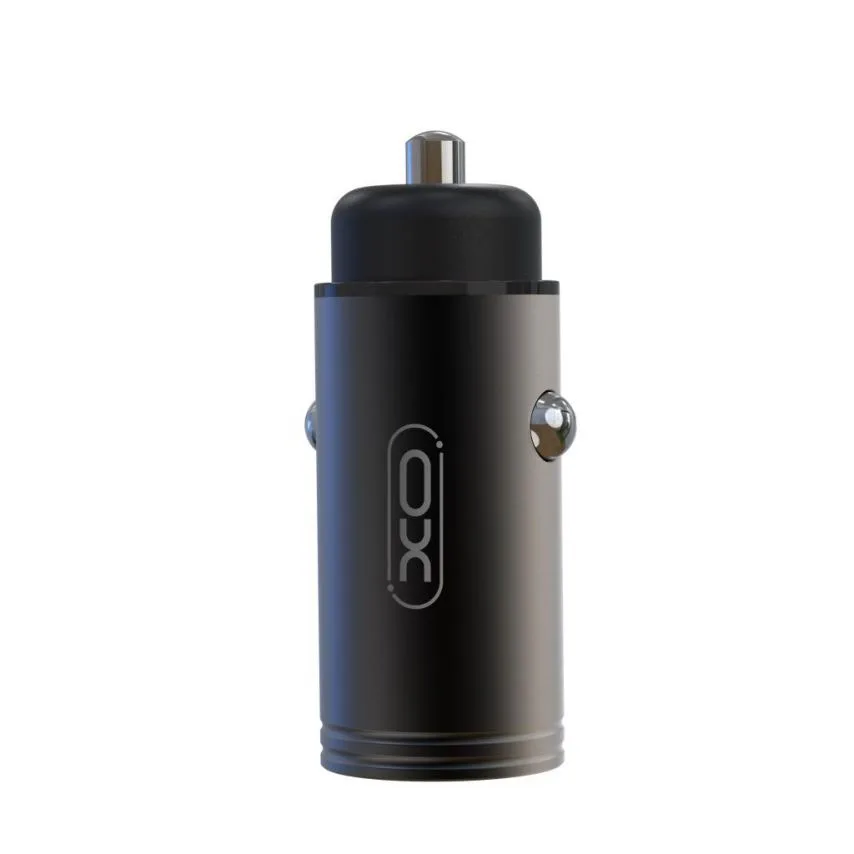 Автомобильное зарядное устройство XO металлическое 1USB 3A черное