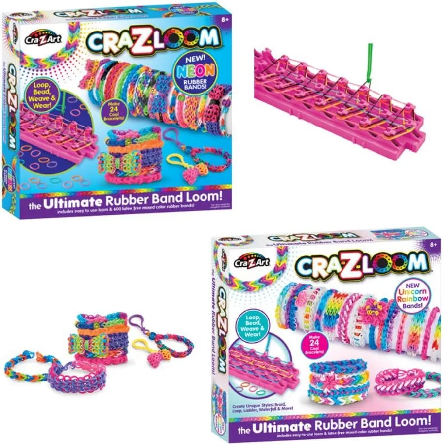 Набір для виготовлення браслетів Cra-Z-Art Rubber Band Loom 8+ асортименти кольорів