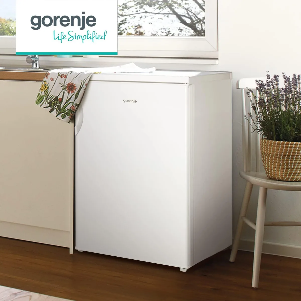 Холодильник Gorenje, 85x56x58 см, об'єм холодильної камери - 137 л, однодверний, клас енергоефективності А++, ST, білий.