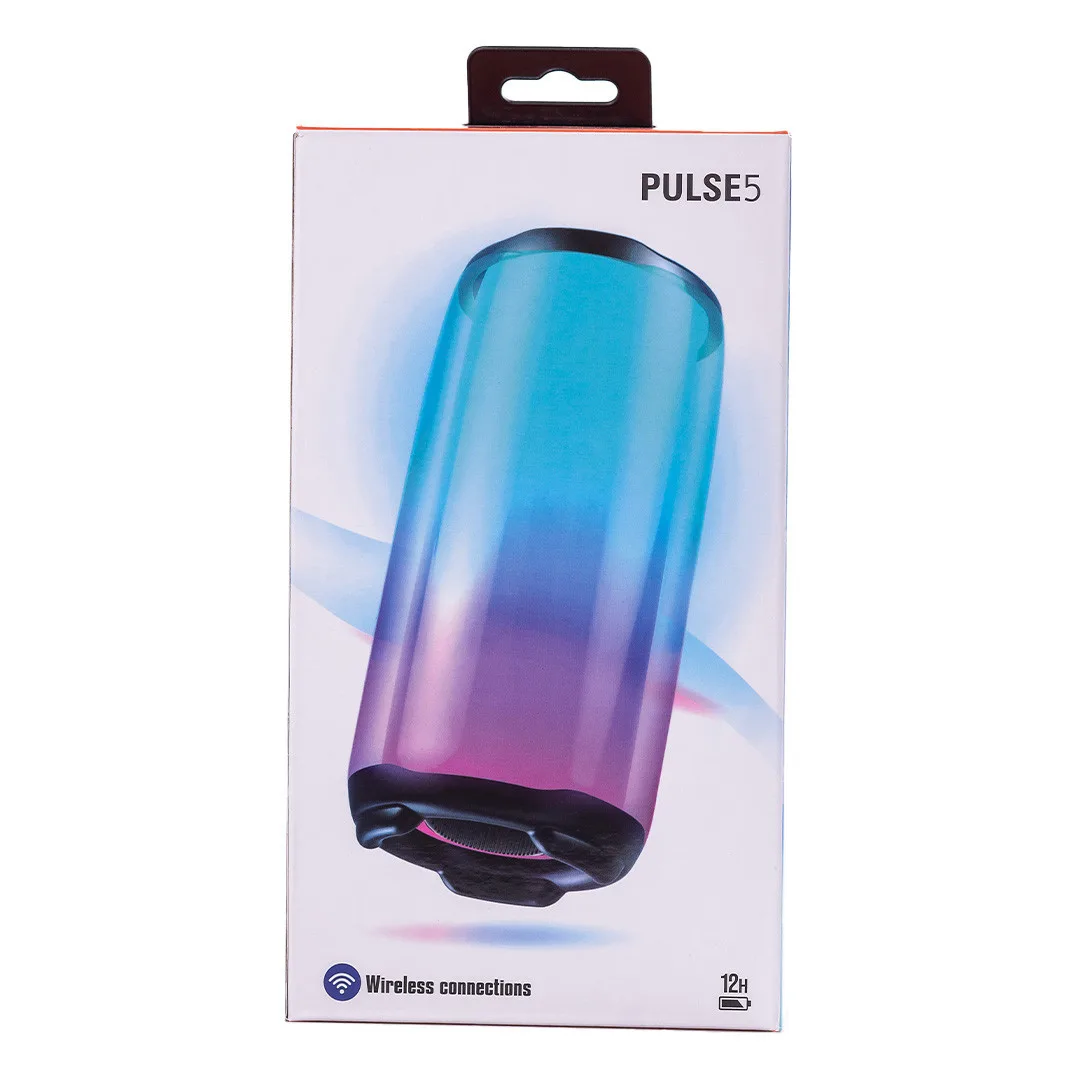 Портативна колонка PULSE пластик 8 Вт Білий з підсвічуванням USB