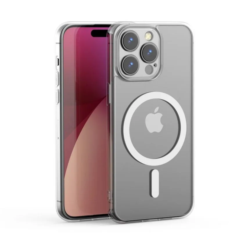 Чохол XO MagSafe TPU для iPhone 15 Pro Max прозорий