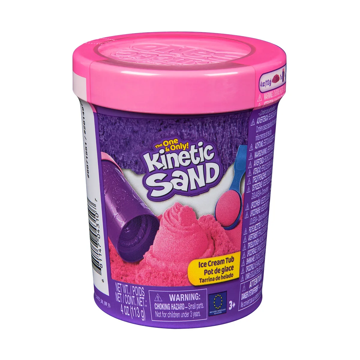 Набір піску Kinetic Sand 113 г кольоровий у відерці морозива