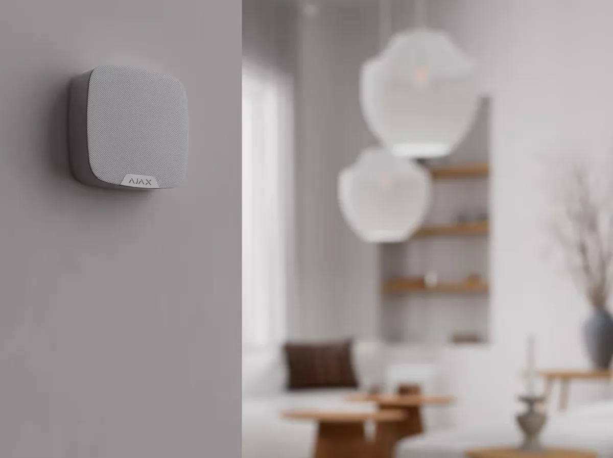 Бездротовий голосовий модуль Ajax SpeakerPhone, Full-duplex, 103Db, Jeweller, Wings, білий