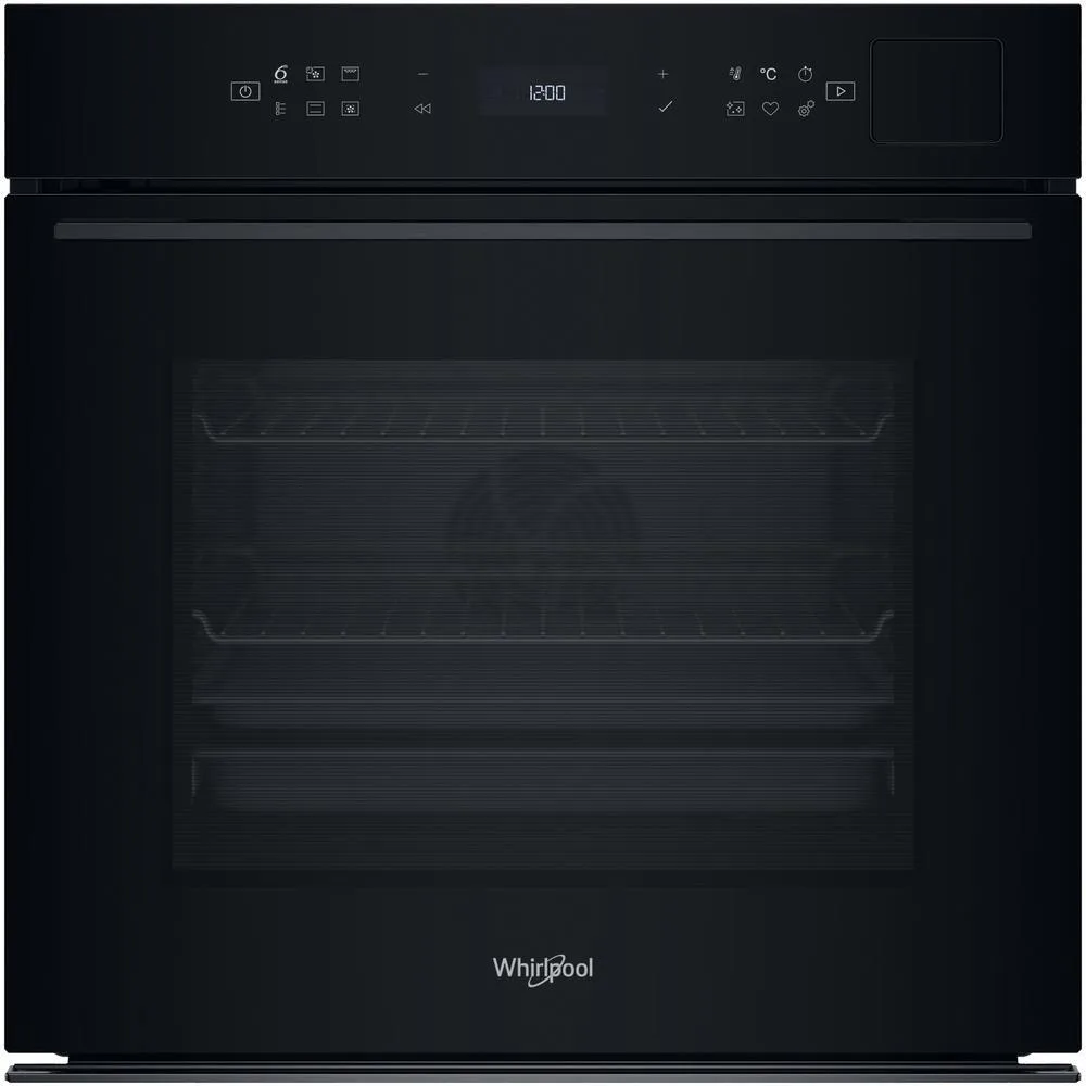 Електрична духова шафа Whirlpool, 73 л, клас A+, з дисплеєм, конвекційним приготуванням, піролізом та телескопічними направляючими