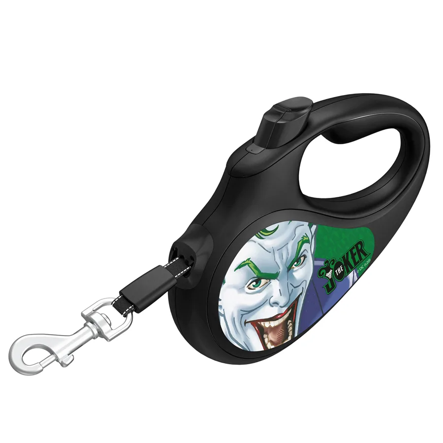 Повідець-рулетка WAUDOG R-leash L 5 м пластик чорний зелений Джокер