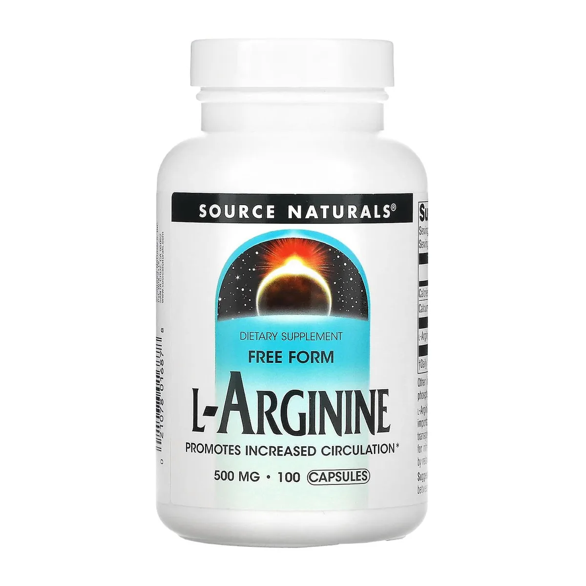 L-Аргинин 500 мг Source Naturals 100 табл Кристаллическая аминокислота