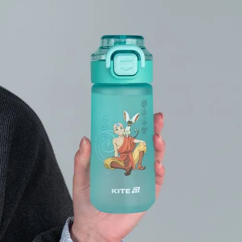 Пляшечка для води 560 мл Kite тритан поїльник для дітей з силіконовою трубочкою та ручкою.