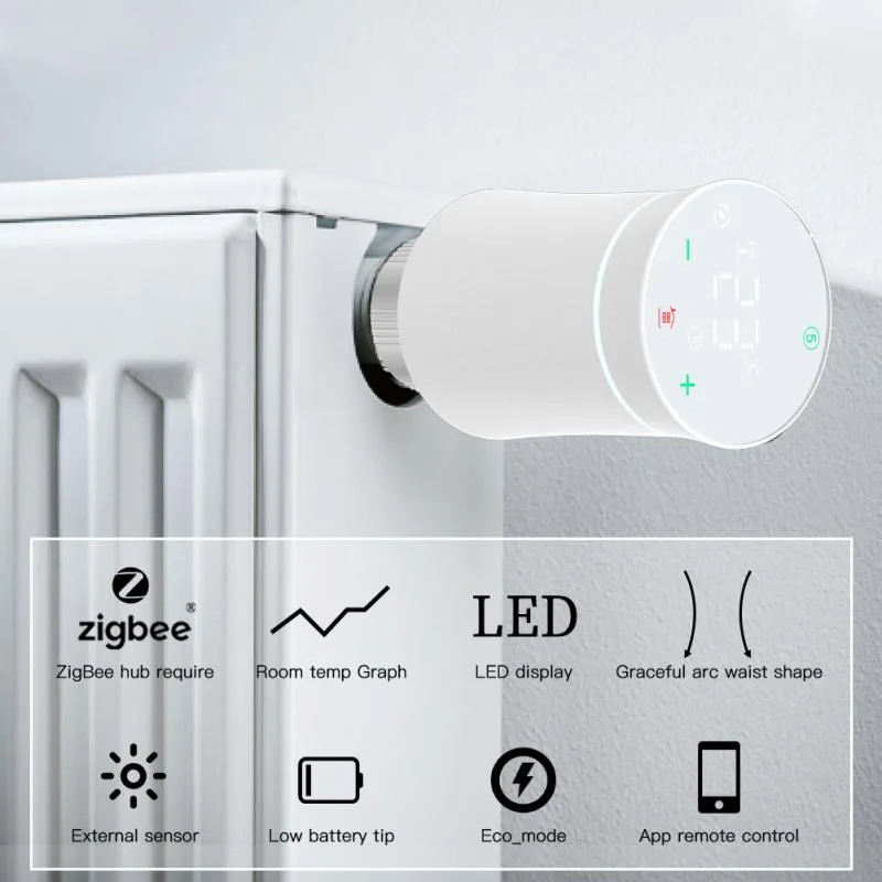 Бездротовий сервопривід Thermo Alliance ZTRV-BY-100(W) 52х52х85 мм білий матовий