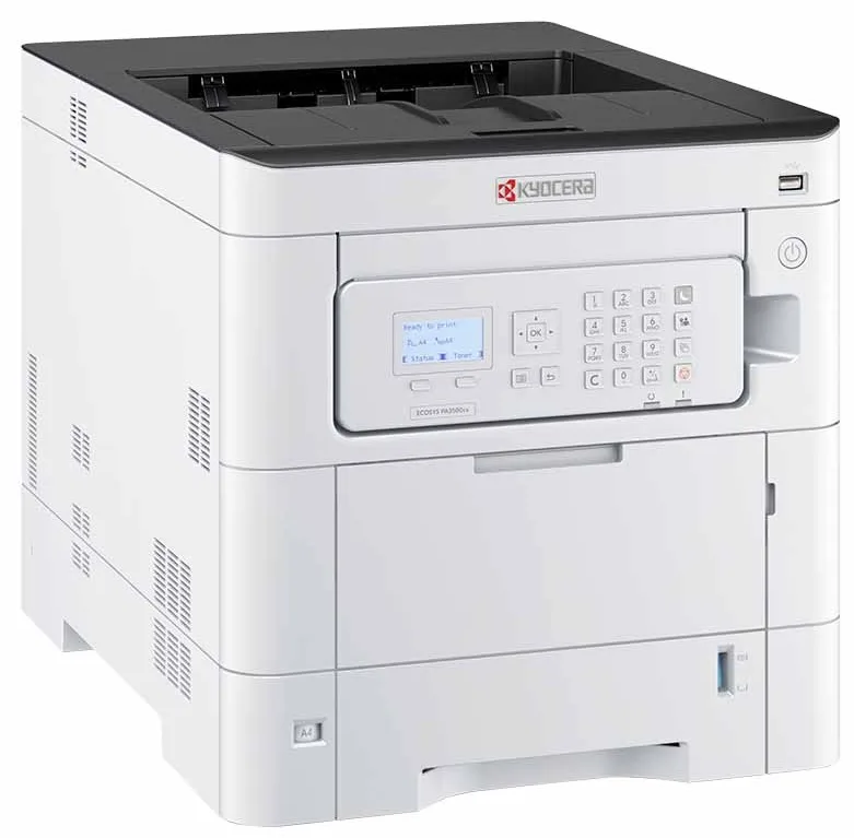 Принтер Kyocera лазерний кольоровий A4 білий 1200 dpi