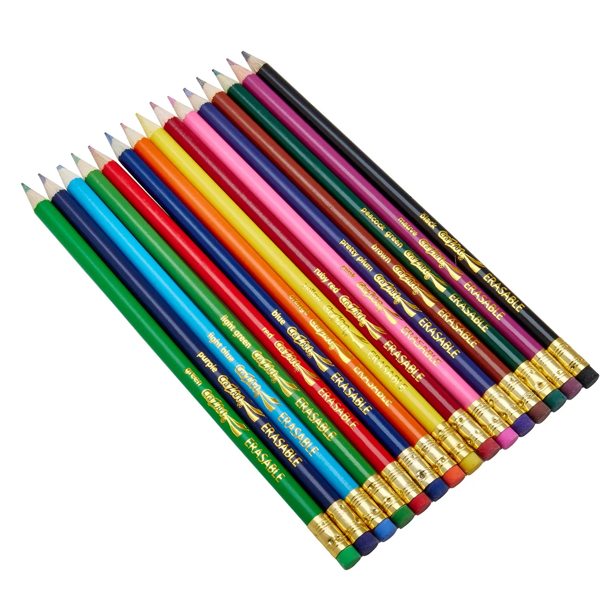 Цветные карандаши Cra-Z-Art с ластиком, 15 шт.