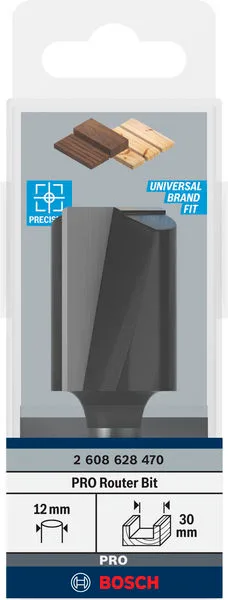 Фреза для пазів Bosch Professional з двома лезами Std S12 D30 L40