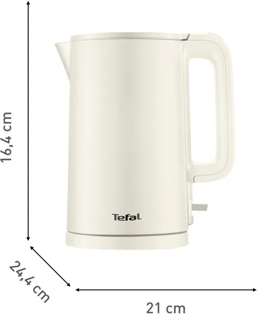 Електрочайник Tefal Пластик 1,5 л Білий