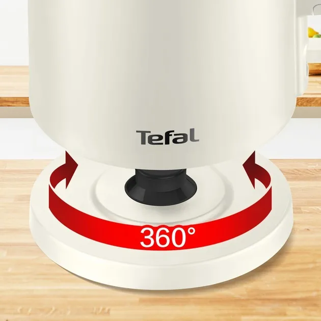 Електрочайник Tefal Пластик 1,5 л Білий