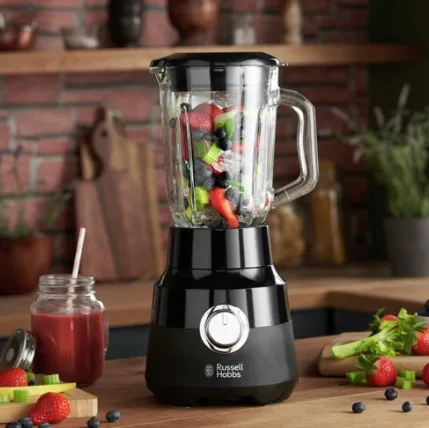 Блендер Russell Hobbs Matte Black стаціонарний 650 Вт 1500 мл чорний