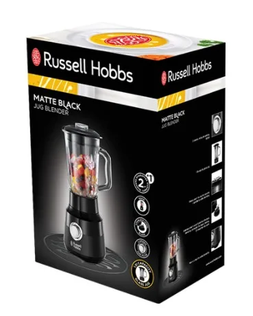 Блендер Russell Hobbs Matte Black стаціонарний 650 Вт 1500 мл чорний