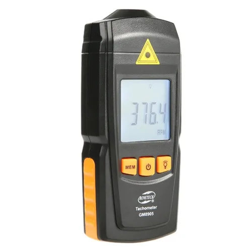 Тахометр безконтактний Benetech GM8905 2,5-99999 об/хв пластик 127x55x28 мм чорно-білий