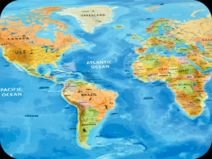 Скретч карта Discovery Map World 88х62 см папір сріблястий