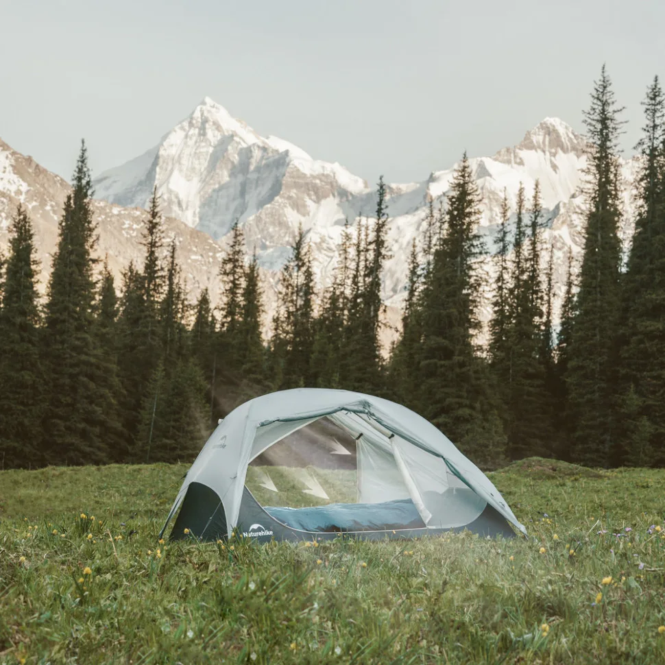 Намет двомісний Naturehike нейлон 220х260х110 см коричневий