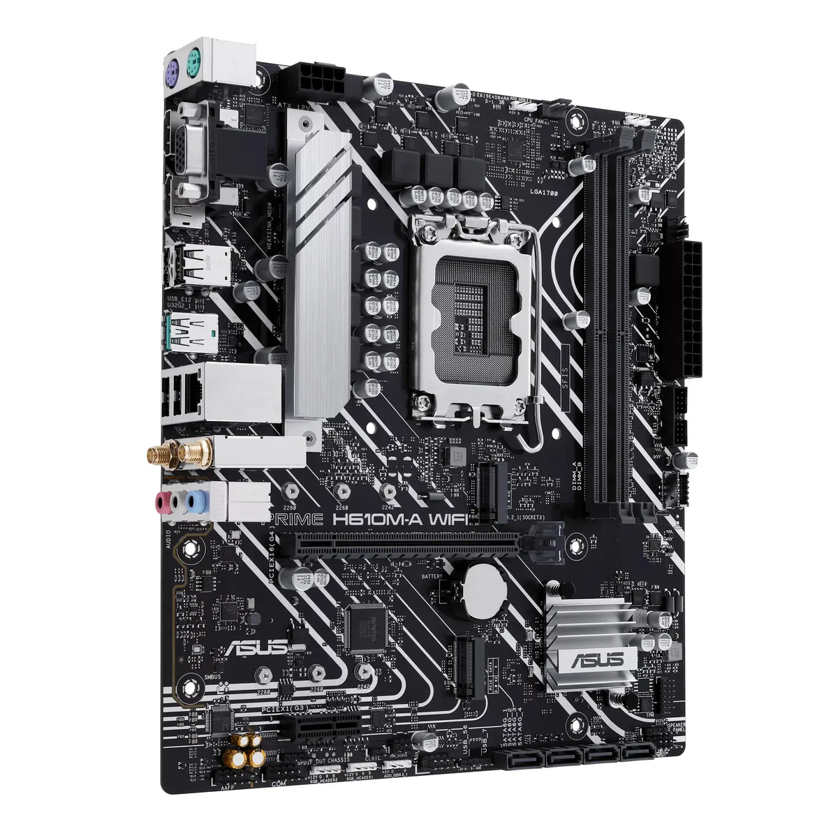 Материнcька плата ASUS PRIME H610M-A WIFI s1700 H610 2xDDR5 M.2 HDMI D-Sub DP Wi-Fi BT mATX