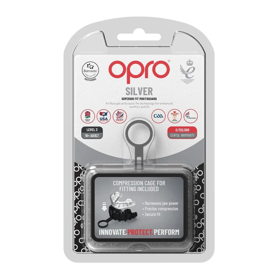 Капа OPRO Silver термопластик дитяча до 10 Clear