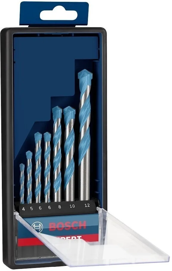 Набір металевих свердел Bosch Professional Expert MultiConstruction CYL-9, 4/5/6/6/8/10/12мм, 7 шт.