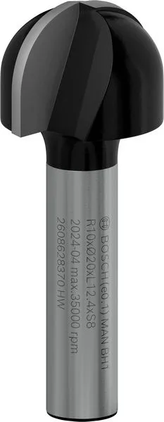 Фреза фасонна Bosch Professional Std S8 R10 D20 L12.4