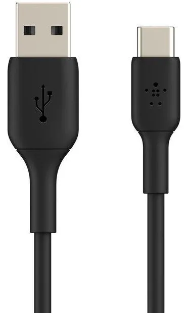 Кабель USB-A на USB-C Belkin PVC 0,15 м чорний 15 Вт