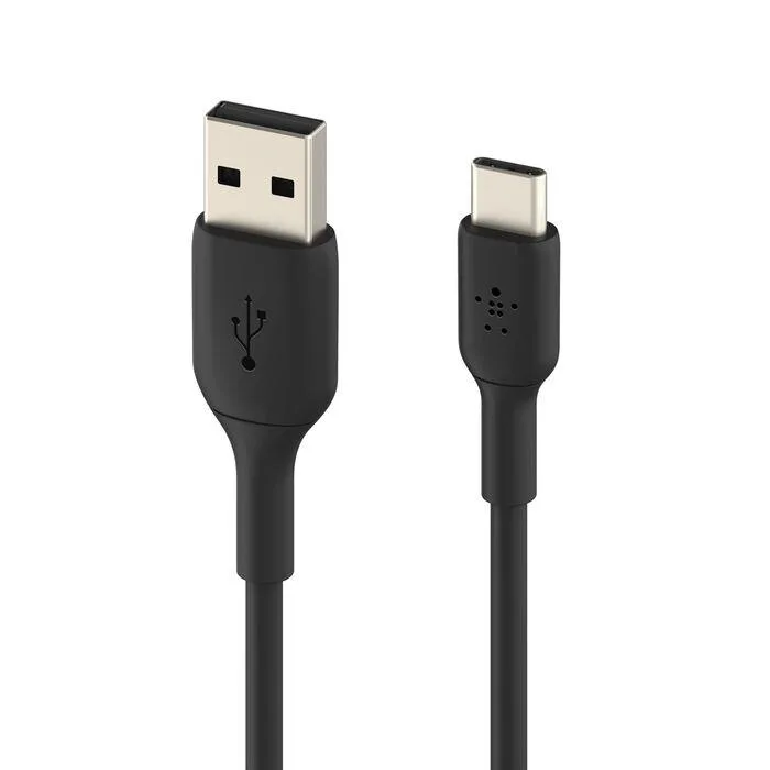 Кабель USB-A на USB-C Belkin PVC 0,15 м чорний 15 Вт