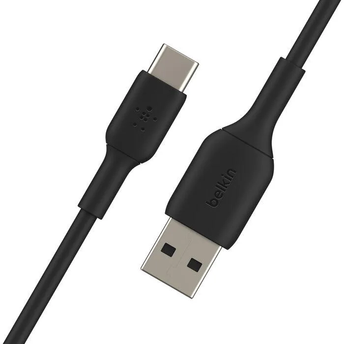 Кабель USB-A на USB-C Belkin PVC 0,15 м чорний 15 Вт