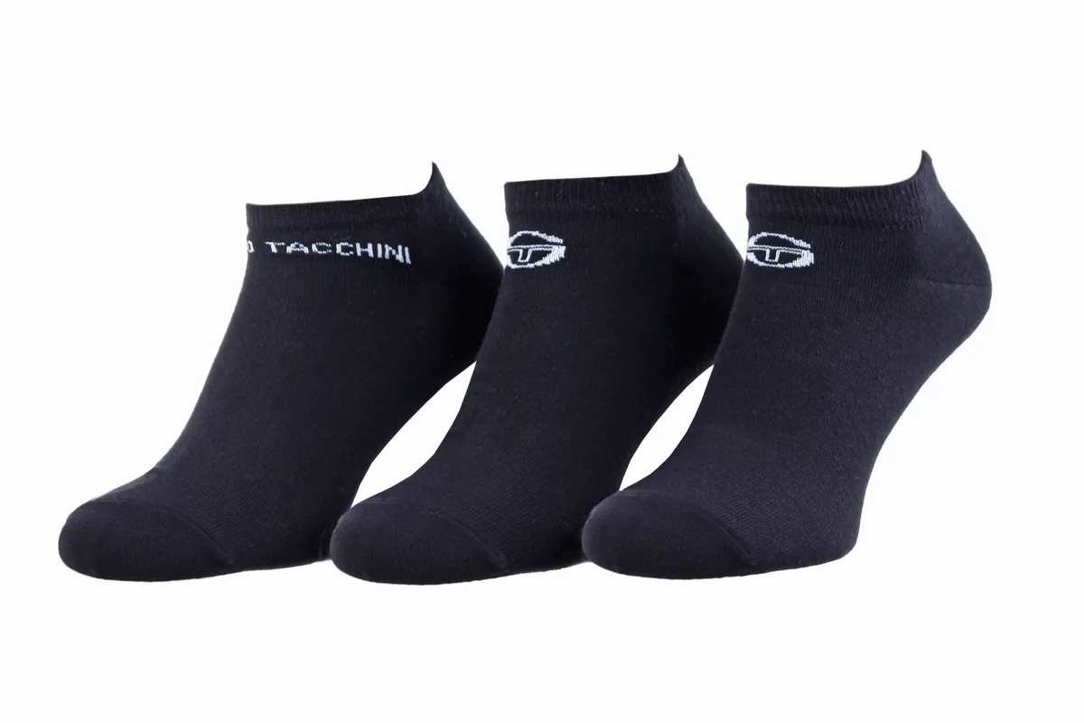 Шкарпетки Sergio Tacchini 74% бавовна 35-38 чорний 3-pack Жін