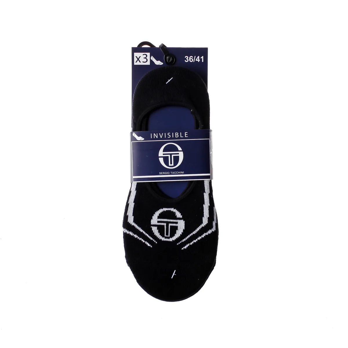 Шкарпетки Sergio Tacchini 74% бавовна 35-38 чорний 3-pack Жін