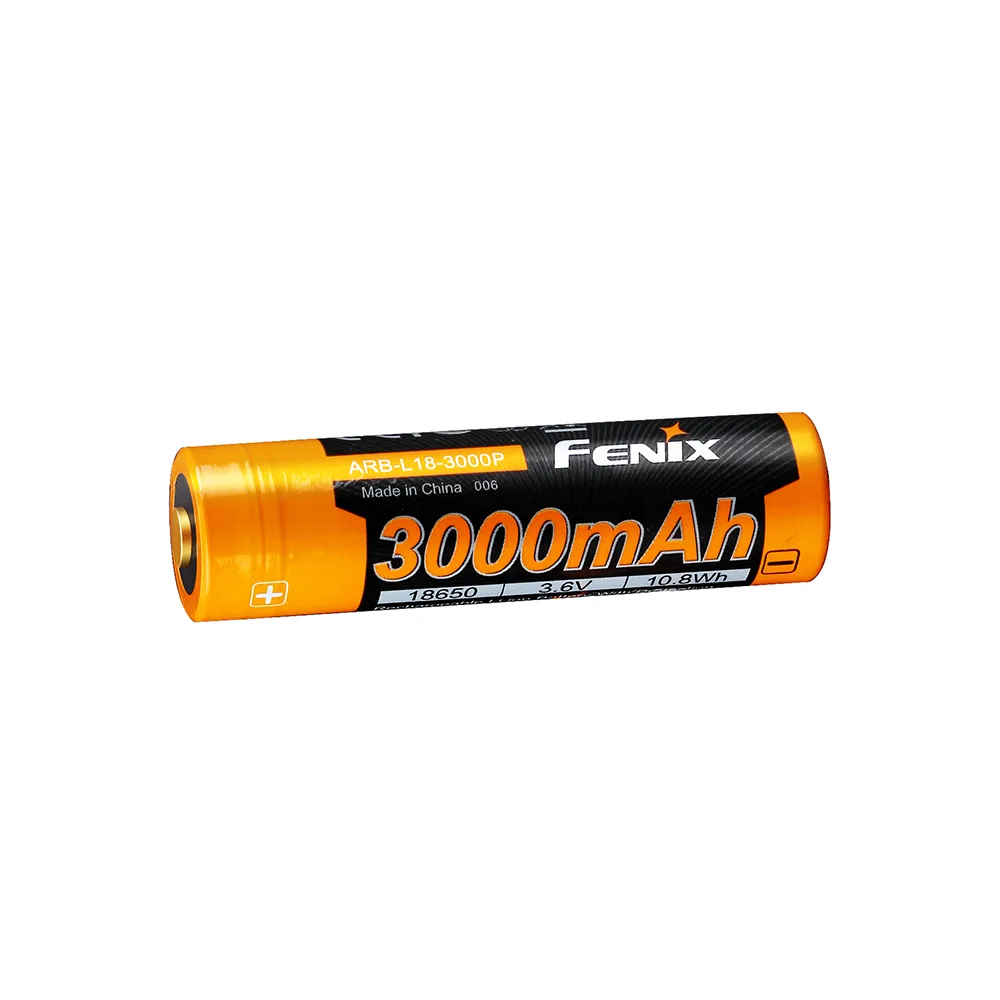 Акумулятор Li-Ion 18650 Fenix 3000 мАг Сталевий 69,1х18,7 мм
