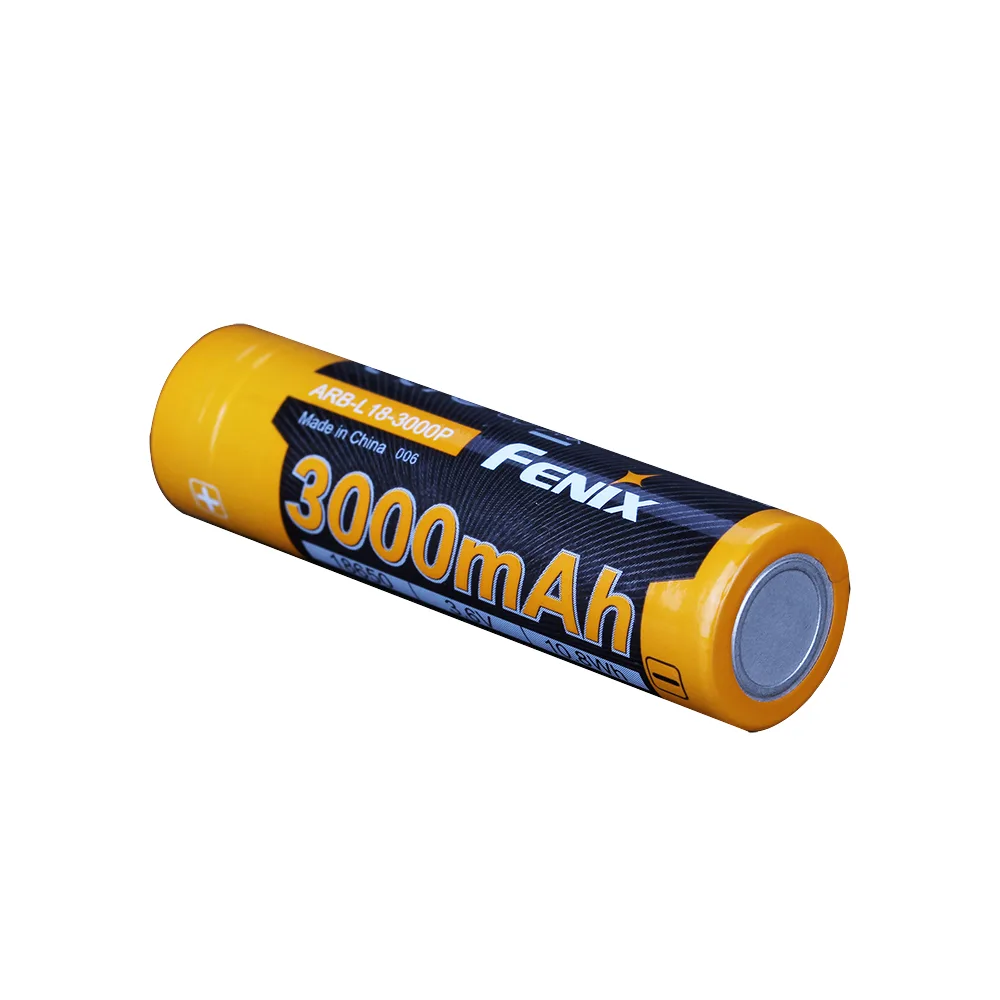 Акумулятор Li-Ion 18650 Fenix 3000 мАг Сталевий 69,1х18,7 мм