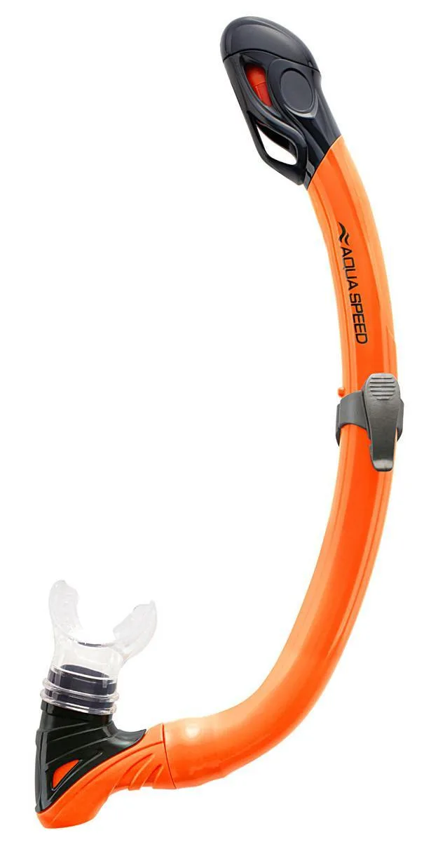 Набір маска трубка AQUA SPEED силікон OSFM помаранчевий