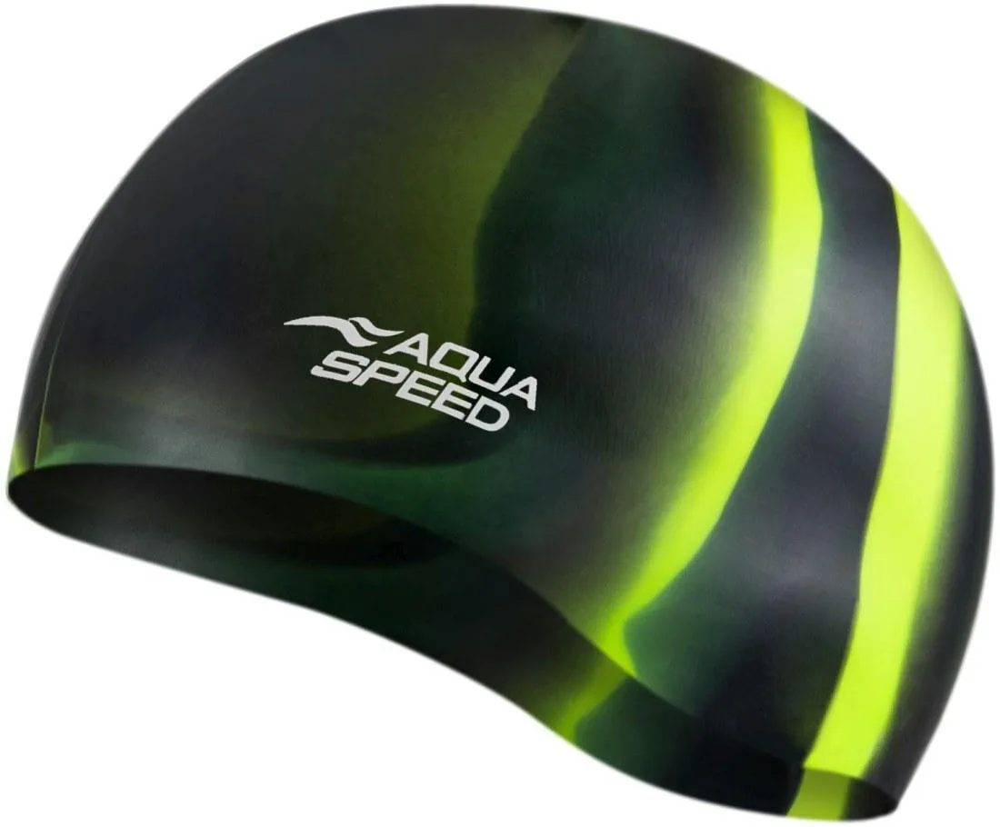 Шапка для плавання Aqua Speed силікон OSFM мультиколор