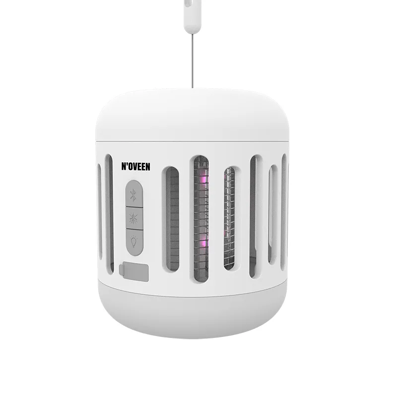 Ловушка для комах N'oveen метал 100х100х120 мм чорна з Bluetooth динаміком та акумулятором IPX4