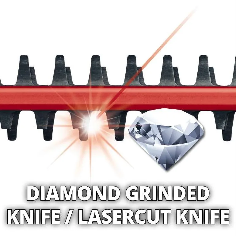 Телескопічний кущоріз Einhell GC-HH 5056, 500 Вт, діаметр різу 56/47 мм, крок різу 20 мм, довжина штанги 1.7-2.5 м, вага 4.3 кг.