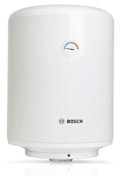 Електричний водонагрівач BOSCH круглої форми Tronic 2000, об'ємом 50 л, потужністю 1,5 кВт, з механічним управлінням, класу C, біл