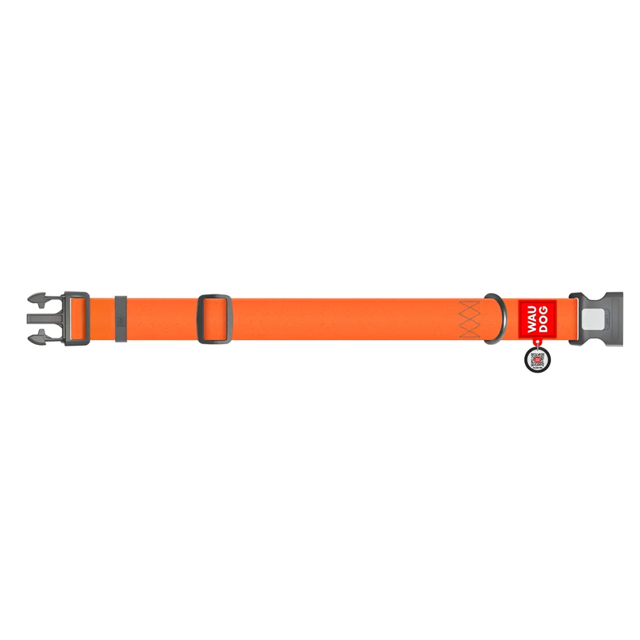 Нашийник WAUDOG Waterproof XXL 40 мм 46-70 см Collartex помаранчевий