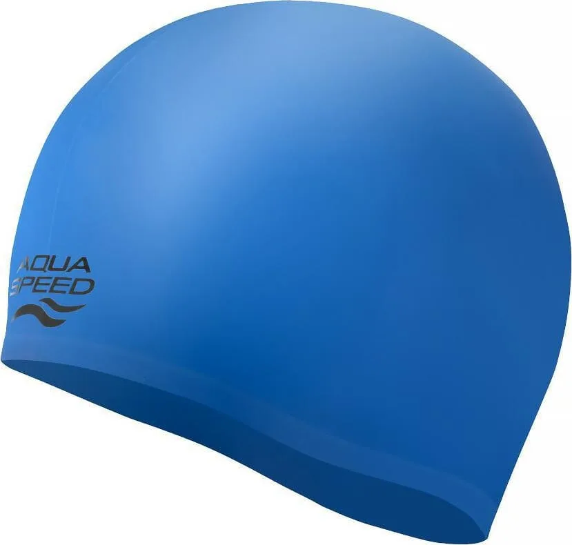 Шапка для плавання Aqua Speed силіконова One Size синя