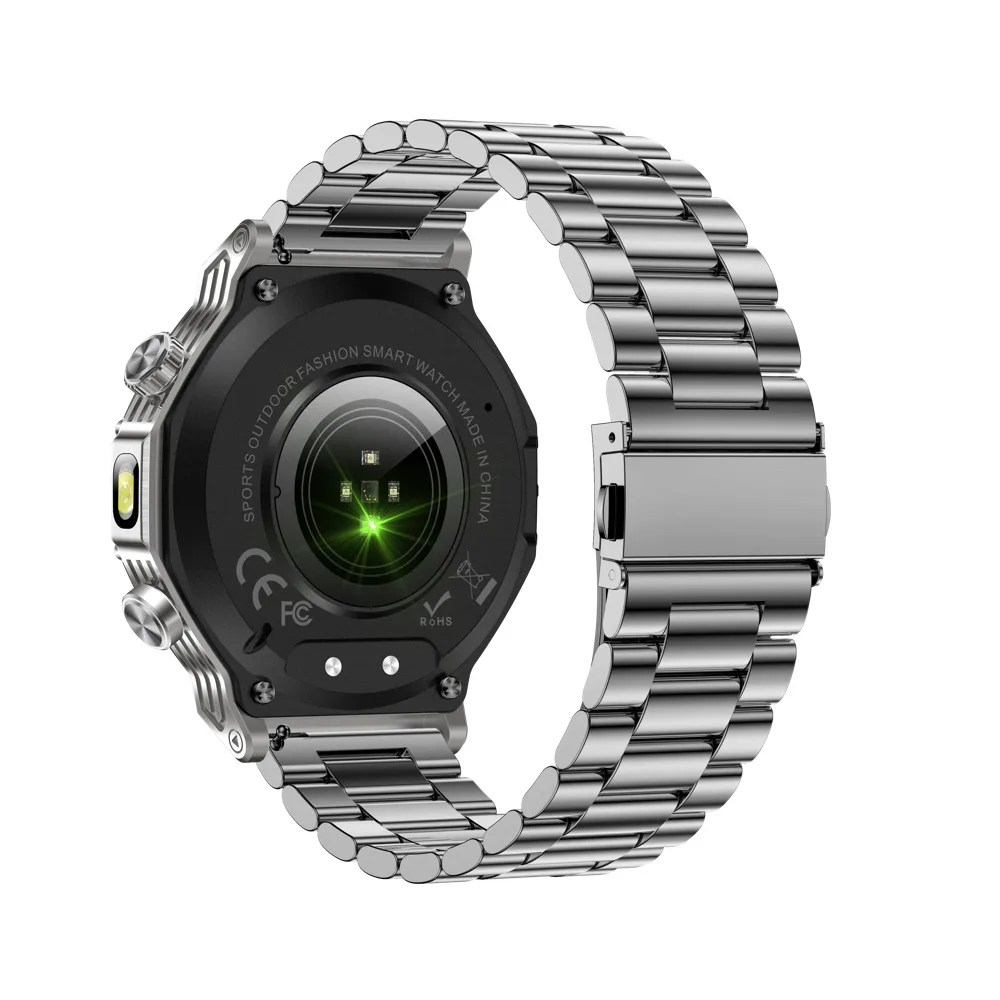 Годинники Modfit Titan-X Сталь 52 мм Сріблясті