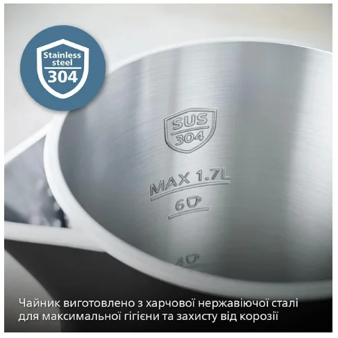 Електрочайник Philips пластик 1,7 л чорний з подвійними стінками