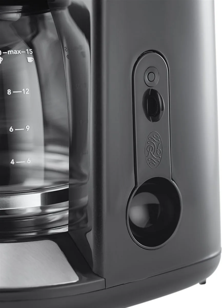 Кавоварка Russell Hobbs крапельна пластикова 1,25 л чорна 1100 Вт