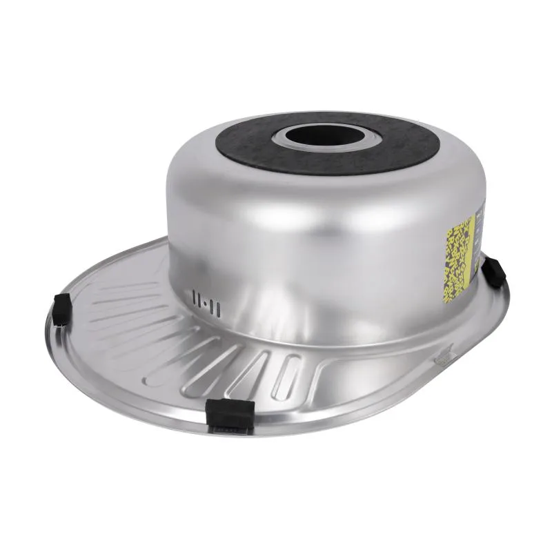 Кухонная мойка Brinex 5745 овальная 600х470х180 мм нержавеющая сталь Satin