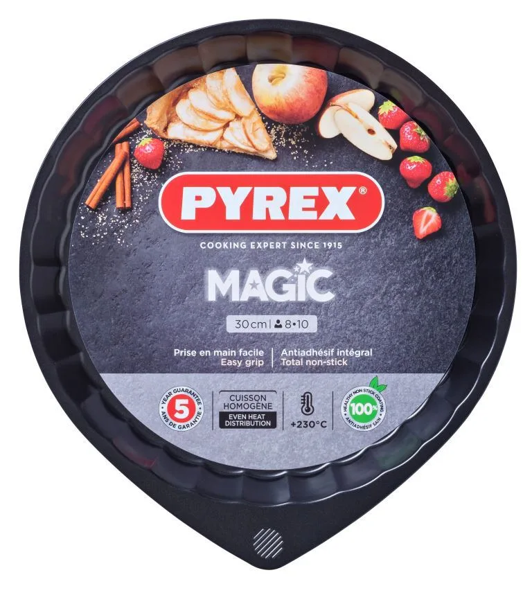 Форма PYREX вуглецева сталь кругла 30 см чорна