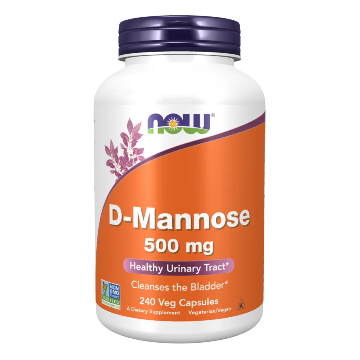 D-Mannose 500 мг капсули вегетаріанські 240 штук Now Foods