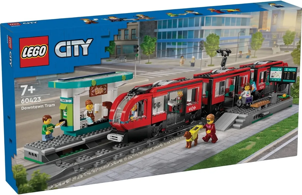 Конструктор LEGO City Трамвай і вокзал у центрі міста