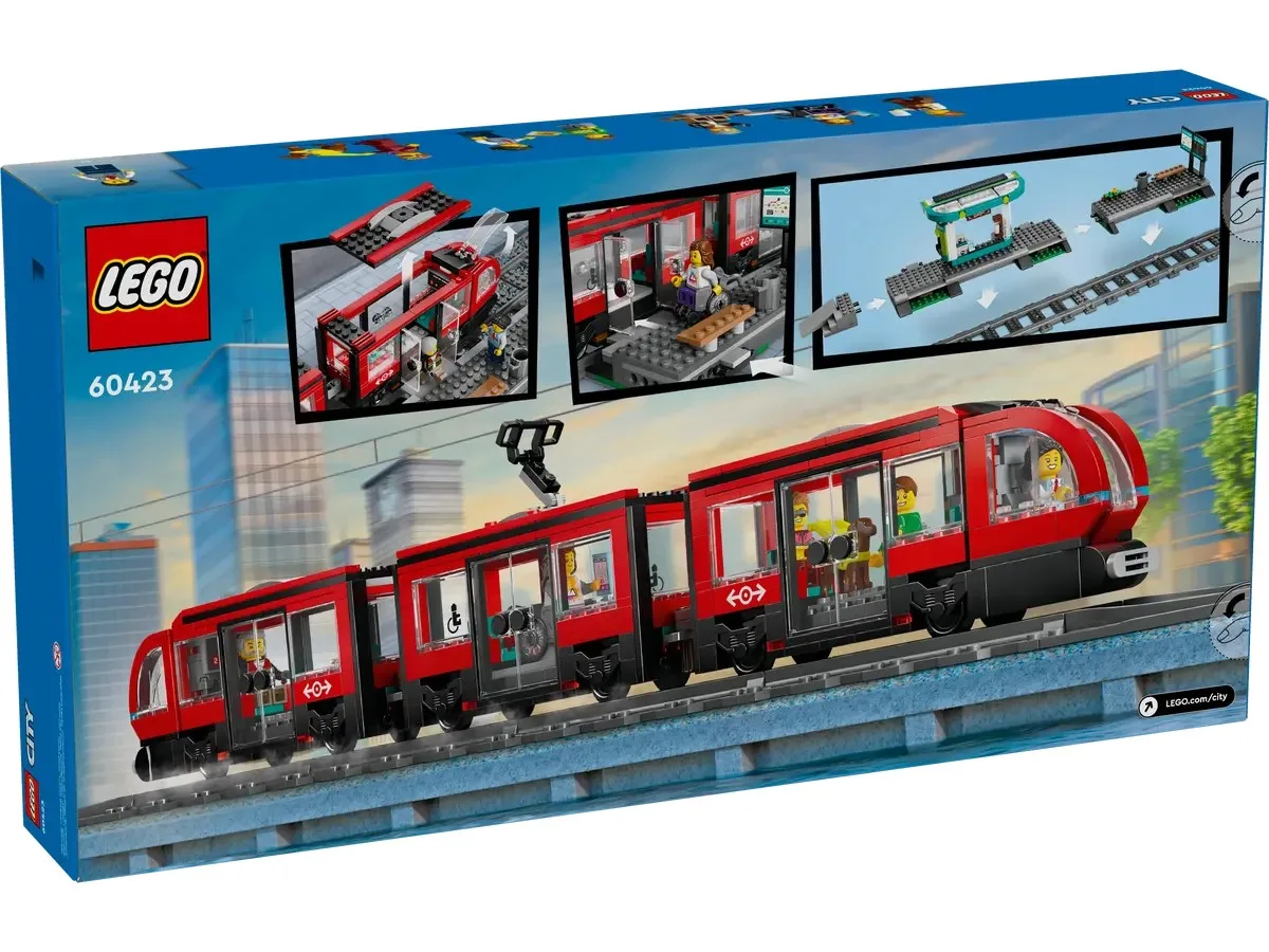 Конструктор LEGO City Трамвай і вокзал у центрі міста