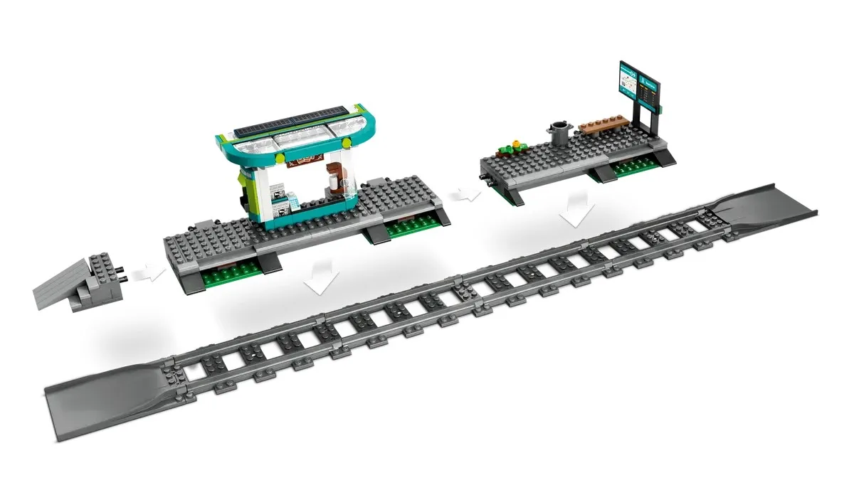 Конструктор LEGO City Трамвай і вокзал у центрі міста