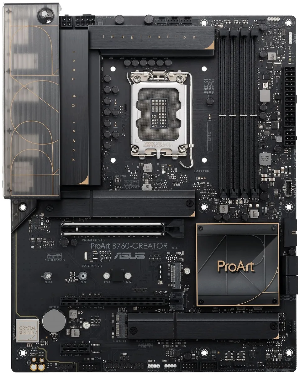 Материнська плата ASUS B760 ATX 4xDDR5 M.2 HDMI DP для Intel Core 12-13 покоління